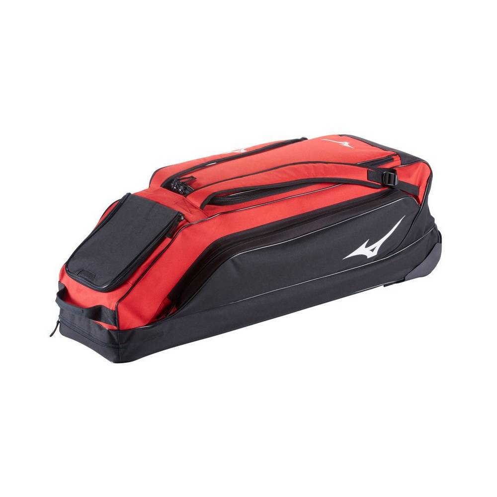 Panske Batoh Mizuno Classic Wheel G2 Baseball Červené Vypredaj QYIA87120